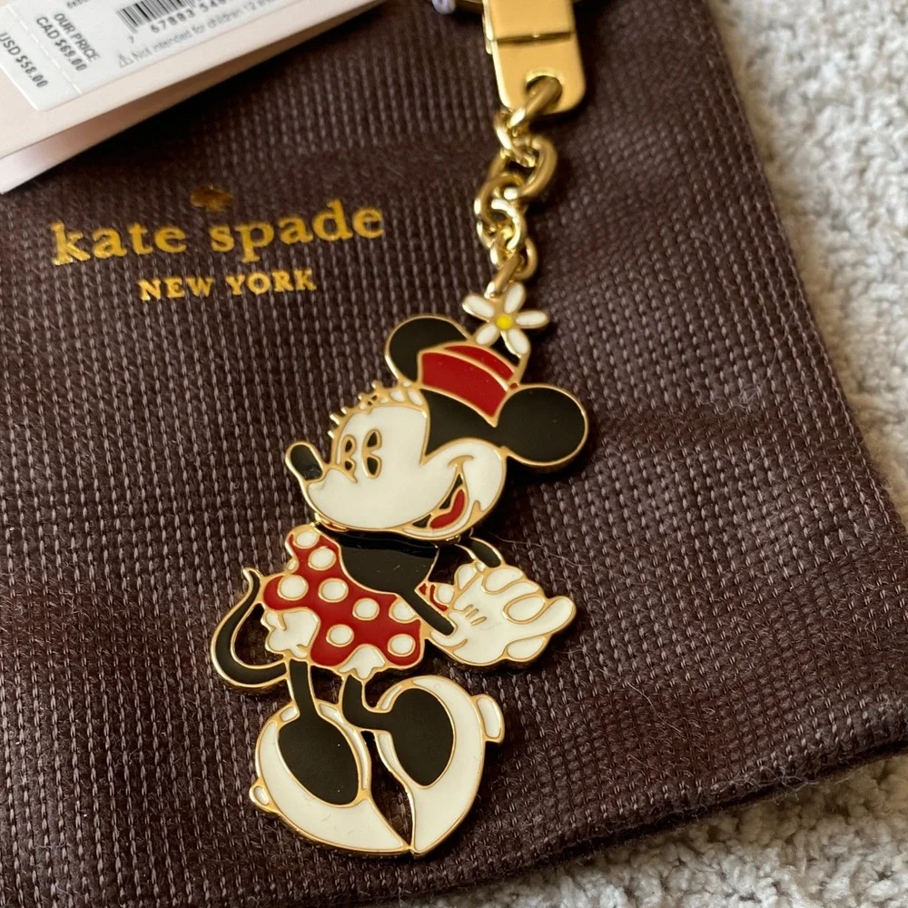 Kate Spade Minnie Mouse Key Fob - Picture 2 of 6